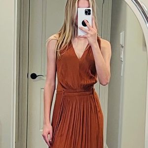 Ramy Brook V Neck cinch waist dress